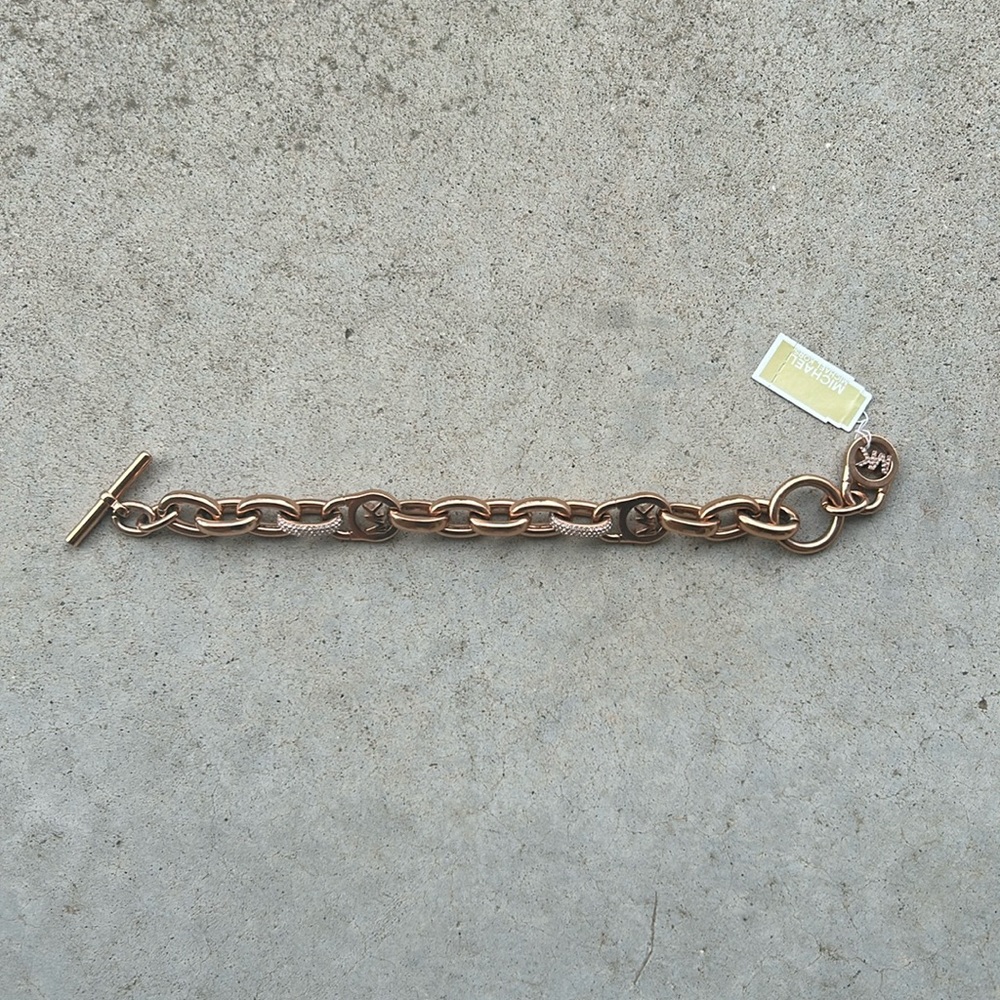 New with tag Michael Kors rose gold bracelets